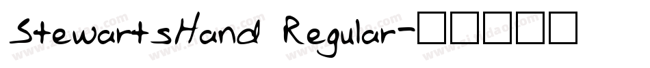 StewartsHand Regular字体转换